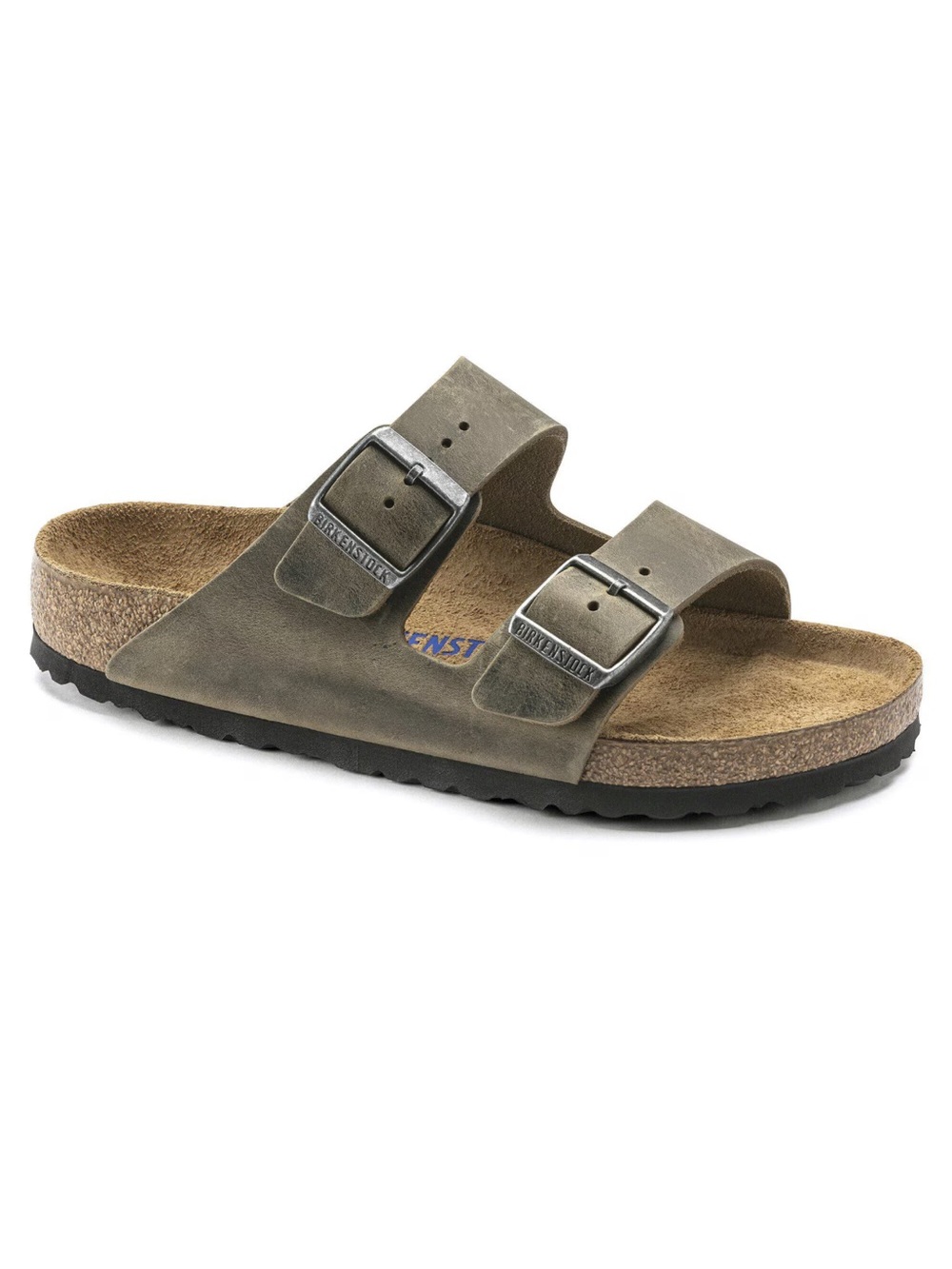 Birkenstock Two-Strap Suede Sandals - Olive Green (RIGHT SIDE ONLY)